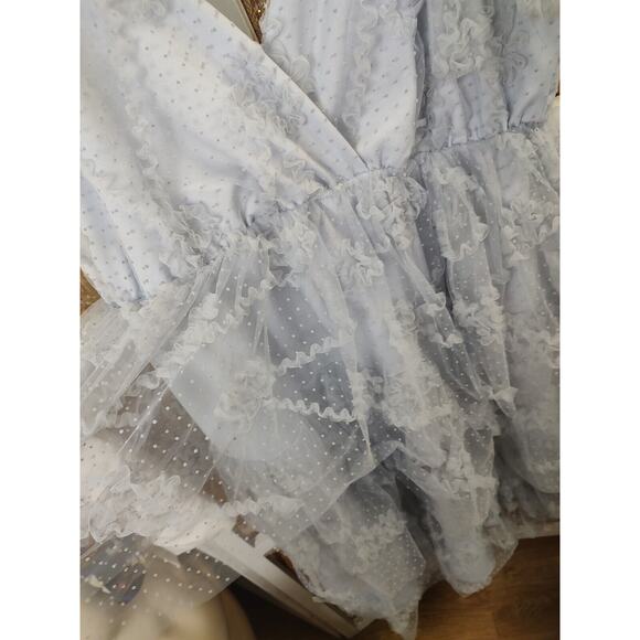 Arula Tulle Tiered Dress Light Lavender Bows Shoulder 1XL - Picture 6 of 16